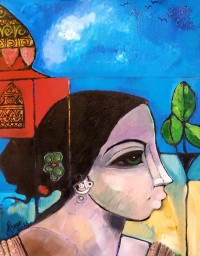Abrar Ahmed, 12 x 16 Inch, Oil on Canvas, Figurative Painting, AC-AA-625